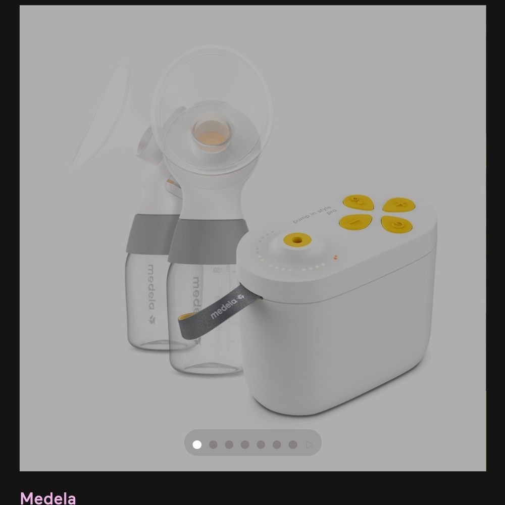 Medela White and Yellow Pumping System